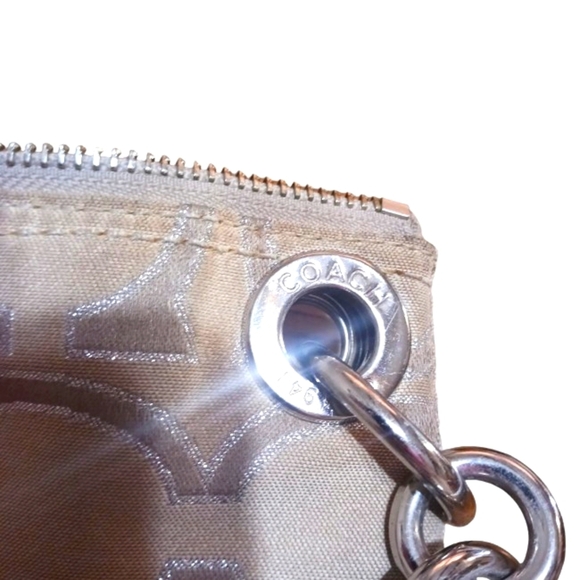 Coach Metallic Signature Jacquard Shoulder Bag - Picture 5 of 13